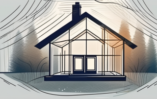A house protected under a transparent shield