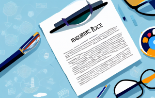 A detailed insurance policy document with a magnifying glass highlighting its important sections