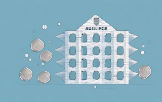 A building with a protective shield around it