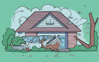 A house with a broken window
