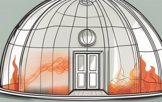 A house being shielded by a transparent