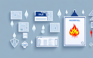 An apartment with visible insurance policy documents