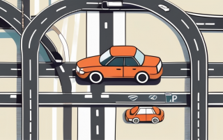 A german traffic scene with various road signs and a gavel