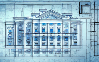 An old building from 1914 with visible architectural details