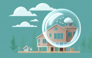 A cozy weekend house nestled in a serene environment