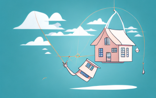 A safety net catching a falling house