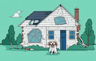 A house with a broken window