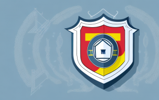 A german apartment with a visible insurance shield symbol