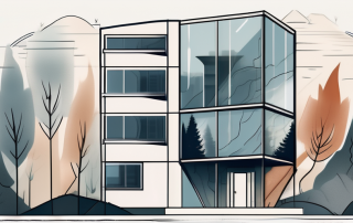 A residential building with a protective shield surrounding it