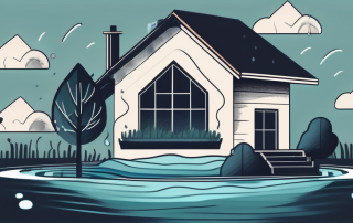 A house with a flooded basement