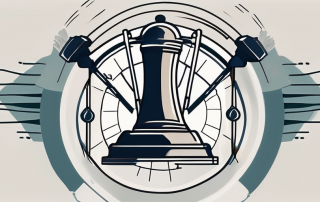 A clock with its hands spinning backwards
