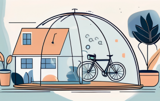 A house and personal belongings like a bicycle