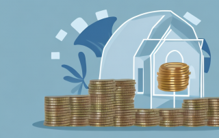 A residential building with a protective shield around it