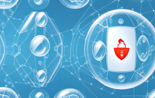 Several different types of smartphones protected inside transparent bubbles