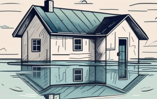 A house with a flooded basement