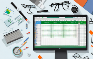 An open excel spreadsheet on a computer screen
