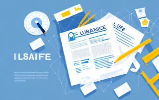 A life insurance policy document next to a safety net