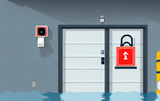 A well-secured garage featuring different types of insurance protection such as a sturdy lock