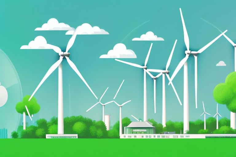 A balcony power plant with solar panels and wind turbines