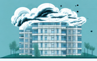 A residential building being shielded by a transparent