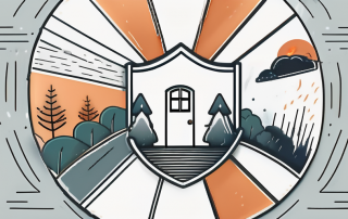 A house being protected by a symbolic shield