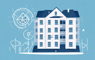 A residential building being protected by a symbolic shield