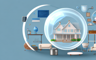 A home filled with various household items like furniture