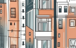 Several different types of residential buildings