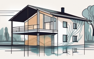 A house foundation being affected by rising groundwater