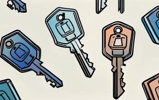 A single key on a keychain