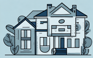 Two houses merging together