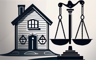 A house with a protective shield symbolizing the insurance