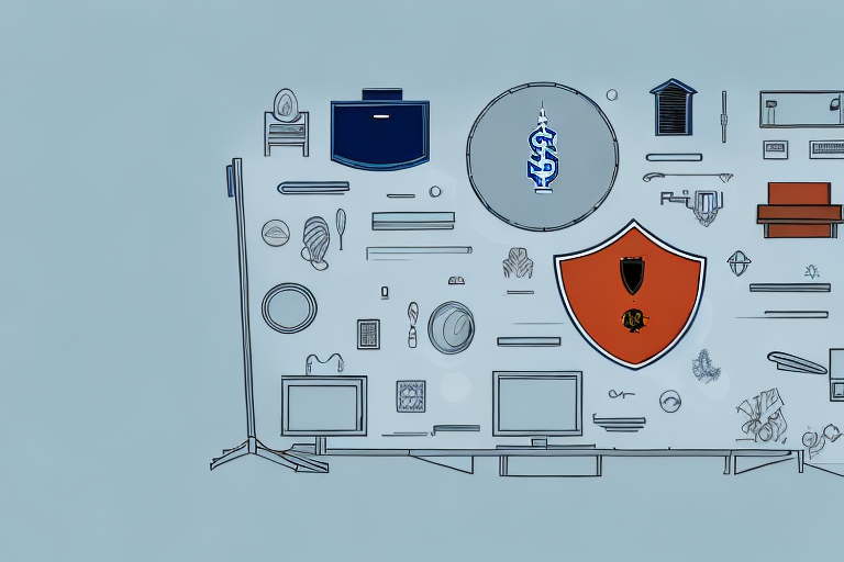 A home filled with various valuable items like furniture