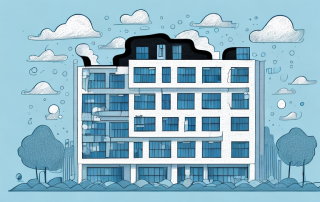 A residential building with visible elements like a roof