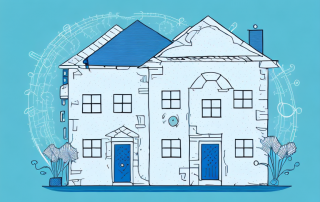 Two interconnected houses symbolizing a couple