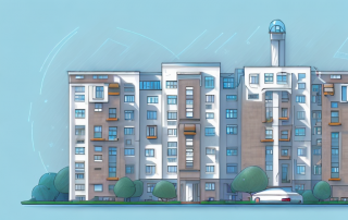 A collection of different types of buildings (like an apartment