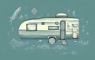 Several different styled caravans