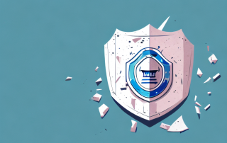 A broken shield symbolizing life insurance