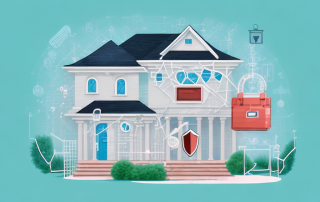 A home with a protective shield around it