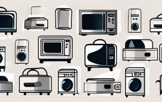 Various home electronic appliances like a television