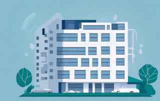 A residential building with a visible heating system