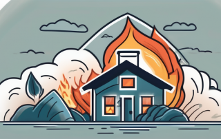 A house being protected by a symbolic shield