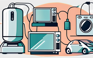 Various household electrical appliances like a television