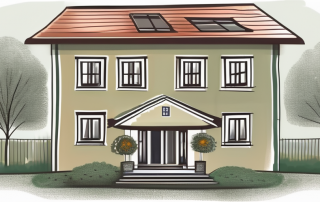 A traditional german provincial house under a protective shield
