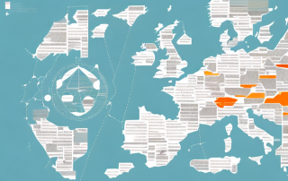 A scale of justice placed on a map of germany