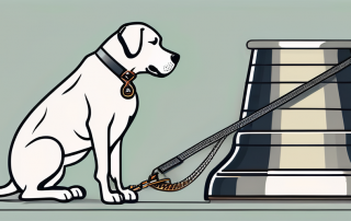 A leash connected to a dog collar