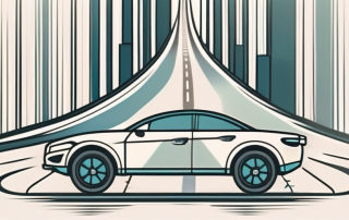 A car with legal scales balanced on the roof