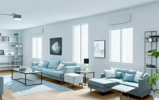 A furnished rental apartment interior