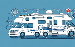 A motorhome with visible interior details