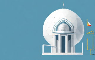 A sturdy house shielded by a protective dome